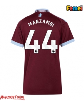 Aston Villa Johan Manzambi #44 Tricou Fotbal Replică 2026-27 Femei Acasa